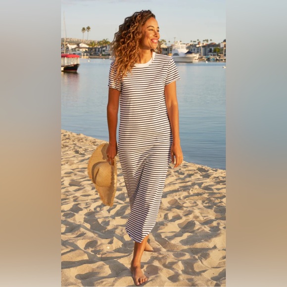 Frank & Eileen HARPER Perfect Tee Maxi Navy French Stripe,All Products : American Fashion Style Bags On Sale